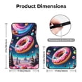 thumbnail image 5 of Naloa Starry Sky Pine Tree Donut Car Foot Mat Set of 4 Pieces - Universal Floor Liner Neoprene Full Set Floor Mats for Cars Trucks SUV, 5 of 7