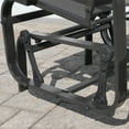 thumbnail image 3 of Sojag Belle 2 x 2 x 3 ft Dark Grey Steel Glider, 3 of 8