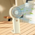 thumbnail image 1 of Mini ventilador USB portátil de mano, pequeño, plegable, ligero, para viajes, oficina, uso al aire libre, circulador de aire silencioso, ligero, compacto, ideal para dormitorio, marco de, 1 of 7