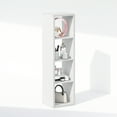 thumbnail image 5 of Furinno Cubic Open Back Multipurpose Clothing & Closet Storage Organizer Shelf, 4-Cube, White, 5 of 6