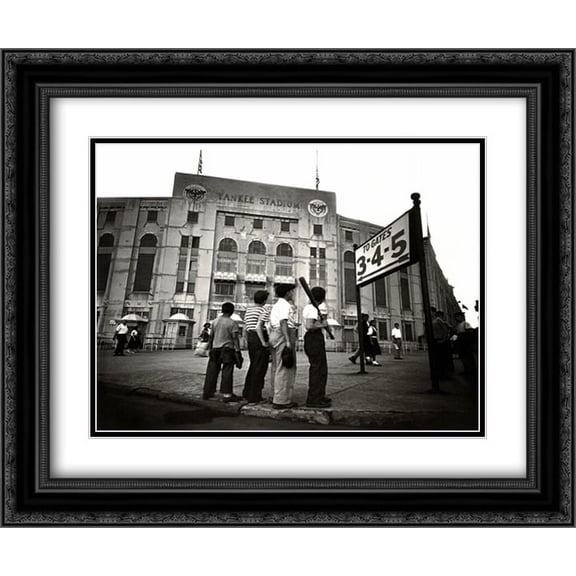Yankee Boys 2x Matted 24x20 Black Ornate Framed Art Print