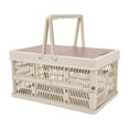 thumbnail image 1 of Folding Storage Camping Box With Wood Lid, Multifunctional Stackable Folding Organizer , Outdoor Camping Storage Case With Handles For Toys Snacks Storage Box Container, 1 of 8