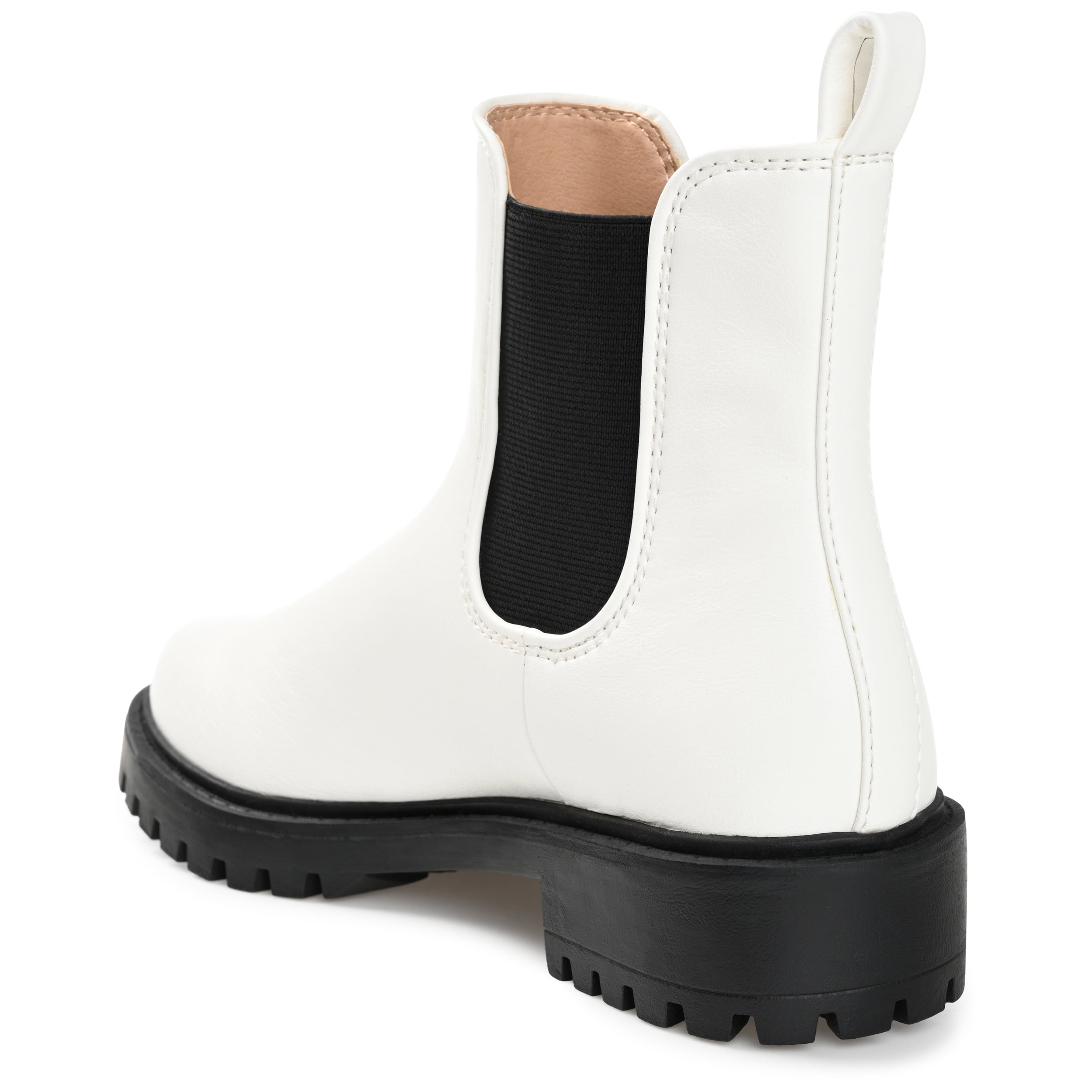 Journee Womens Kenova Round Toe Block Heel Chelsea Booties, Widths Available