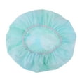 thumbnail image 5 of Unique Bargains 1 Pc Durable Shower Cap for Business Travel Blue Polyester Pongee PEVA, 5 of 6