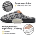thumbnail image 4 of Ecetana Mens Slippers Memory Foam Warm House Slippers for Men Non Slip Fuzzy Shoes, 4 of 7