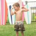 thumbnail image 4 of FORMRS Boys Swim Trunks Quick Dry Mesh Liner Boardshorts Sizes XS-XL, Snow Mountains, 4 of 7