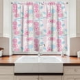 thumbnail image 2 of Floral Curtains 2 Panels Set, Romantic Modern Abstract Flowers Ivy Leaves Blossoms Buds Print, Window Drapes for Living Room Bedroom, 55W X 39L Inches, Baby Pink Baby Blue Pale Green, by Ambesonne, 2 of 3