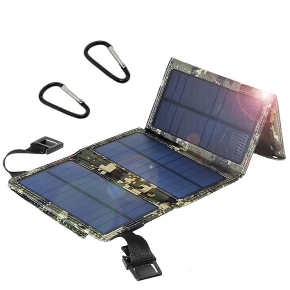 Solar Panel Folding 80W USB Power Bank Outdoor Camping Hiking Phone Charger Kit