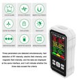 thumbnail image 2 of TFixol Portable Electromagnetic Radiation Meter with Color-Coded Environmental Level Display, RF/Electric/Magnetic Field Detection, Sound Alarm, Lock Screen & Data Hold, AAA Battery Powered, 2 of 6