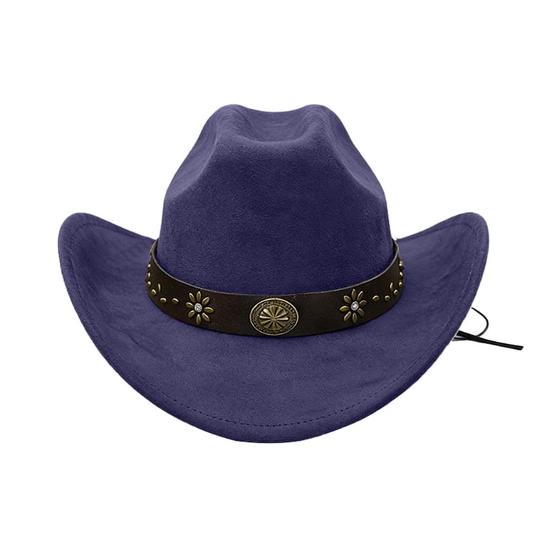 Vented Straw Cowboy Hat for Women Men Cattleman Crease Wide  display picture 1