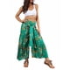 thumbnail image 4 of SAYOO Pantalones casuales de playa para mujer, pantalones anchos de cintura alta con vendaje delantero, S/ M/ L/ XL SAYOO perder, 4 of 8