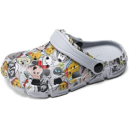 

KAQ Kids Garden Clogs Boys Girls Lightweigh Cartoon Slides Slippers Non-Slip Indoor Sandals Summer Outdoor Children Beach Water Shoes