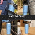 thumbnail image 7 of Modern 30oz Handheld Travel Tumbler with Handle – Double Wall Stainless Steel Insulated Cup, Flip Straw Lid, Leak-Proof & BPA-Free for Hot and Cold Drinks – Durable Coffee & Juice Mug Black, 7 of 7