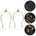 thumbnail image 1 of CHICHUMID 2 Pcs Remplacer le Support de Lampe en Alliage Doré Support d'Éclairage Intérieur Décorateurs, 1 of 8
