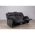 thumbnail image 6 of Global Furniture USA, U7303 Domino Granite Console Reclining Loveseat with Storage Drawer, 6 of 7