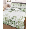thumbnail image 2 of Quilts Queen Size, Sage Green Eucalyptus Soft Comforter Bedding Set for Bed, Spring Summer Farmhouse Leaves Lightweight Quilted Bedspread with Pillow Cover(2 Pieces) for All Season, 90x96 Inch, 2 of 6