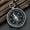 Silver, variant on Mini Pocket Compass for Hiking, 1.7in Diameter Aluminum Navigation Tool, Portable Magnetic Compass for Outdoor Camping Backpacking, Easy to Read