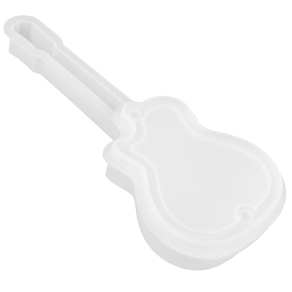 LOLIPPYY Epoxy Resin Box Mold Guitar Mold Creative Design for Musicians and Guitarists 1 Set White Silicone