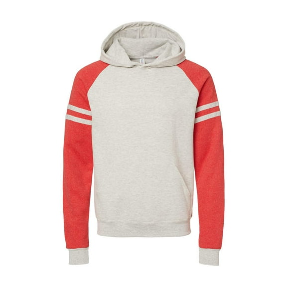 JERZEES Nublend Varsity Colorblocked Raglan Hooded Sweatshirt