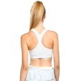 thumbnail image 3 of Women's Seamless Racerback Sports Bra, White L, 1 Pack, 3 of 3
