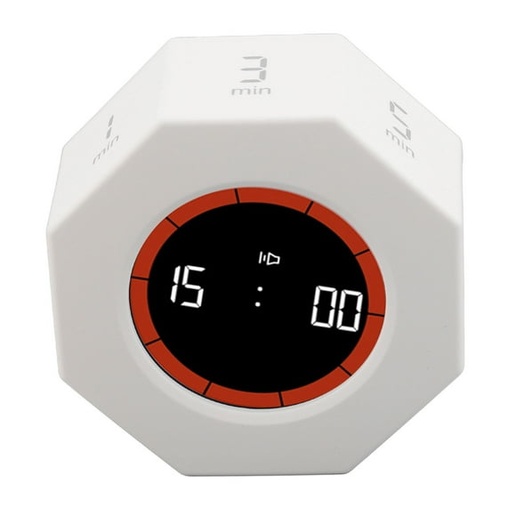 Rotation Timer, Desk Productivity Cube Timer with Stopwatch Feature, Elegant Pomodoro Timer, 7 G Sensing Modes, USB C Charging, Visual Timer for Kitchen, Office, or Desk