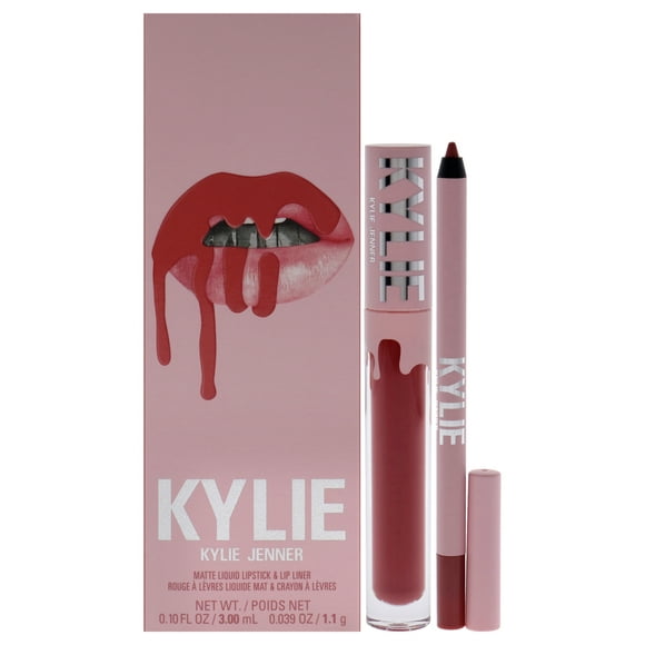 Matte Lip Kit - 500 Kristen by Kylie Cosmetics for Women - 2 Pc 0.10oz Matte Liquid Lipstick, 0.039oz Lip Liner
