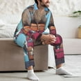 thumbnail image 7 of Hirioo Elephant Sits for Men's Pajama Sets 2 Piece Pjs Men's Long-Sleeved Pajama Set Button Down Sleepwear,S-XXL-XX-Large, 7 of 7