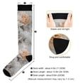 thumbnail image 3 of FORMRS Womens Knee High Socks Casual Long Thick Travel Daily Wear, 1 Pair, Beautiful Floral, 3 of 6