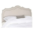 thumbnail image 2 of SAFAVIEH Skyler Retro Arched Upholstered Headboard with Nail Heads, King, Taupe, 2 of 3