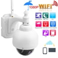 thumbnail image 3 of Cámara de vigilancia WiFi 1080P, cámara de Seguridad PTZ a Todo Color de 4 Pulgadas, cámara CCTV Exterior Impermeable IP66, con visión Nocturna por Infrarrojos y reconocimiento Facial AI(US) EOTVIA NO, 3 of 6