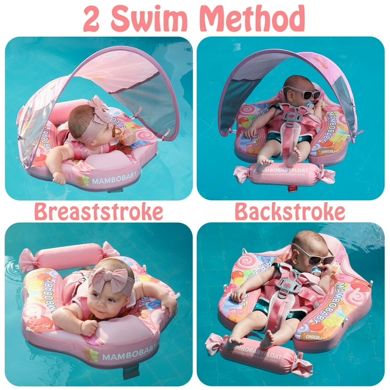 HECCEI Mambobaby Float with Canopy, Non-Inflatable Swimming