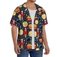 thumbnail image 2 of Kdxio Men's Hawaiian Shirt for Men Short Sleeve Shirt Colorful Astronomy Summer Casual Holiday Beach Button Down T-Shirts, 2 of 5