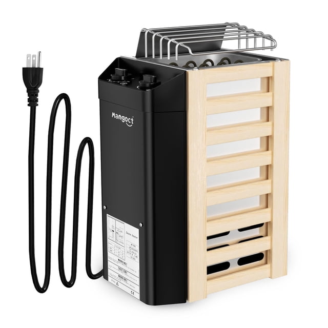 Calefactor para sauna Mangoct 2 kW 110 V con temporizador para habitación pequeña