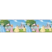 Blue Mountain Wallcoverings DS026241 Fantasy Princess Self-Stick Wall Border, 5-Inch by 15-Foot