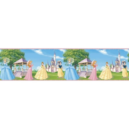 Blue Mountain Wallcoverings DS026241 Fantasy Princess Self-Stick Wall Border, 5-Inch by 15-Foot