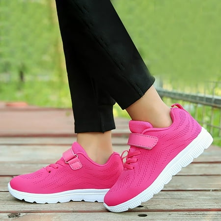 

Toddler Tennis Shoes Boys Boys Shoes Cute Toddler Sneakers Kid Shoes Girls Shoes Soft Boys Sneakers Children s big boy casual breathable sports shoes Hot Pink 35