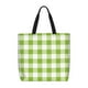 thumbnail image 1 of Balery White Green Plaid Bolsa de Mano para Mujeres con Cremallera, Bolsa de Gimnasio con Compartimentos, Bolsa para Laptop, Bolsa para Trabajo, 1 of 7