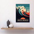 thumbnail image 2 of The Seaside Calls Jaco Beach Costa Rica Sunset Woman of the Waves Sea Siren Ocean Large Wall Art Poster Print Thick Paper 18X24 Inch, 2 of 3
