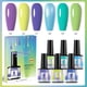 thumbnail image 1 of Pisexur Belleza Maquillaje Gel de uñas de noche, color fluorescente, aceite de uñas, gel de fototerapia, set de gel color caramelo, 45 mlpara mujeres y hombres, 1 of 3