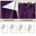 thumbnail image 5 of Purple Boho Floral Swag Valances for Windows 2 Pack, Kitchen Window Curtains 36 Inch Length, Vintage Ethnic Tribal Abstract Art Privacy Swag Curtains for Living Room/Bathroom with Rod Pocket 36"x36", 5 of 8