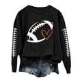 thumbnail image 2 of Cute Sweatshirts for Women Full Sleeve Crewneck for Football Graphic Printed Hoodless Blouse Winter Pullover Jumper Tops, 2 of 4
