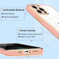 thumbnail image 6 of Case Compatible with iPhone 12 Pro Max Case Crystal Clear Transparent Design Back Bumper Shockproof Slim Fit Soft TPU Silicone Protective Phone Case Cover for iPhone 12 Pro Max, Pink, 6 of 14