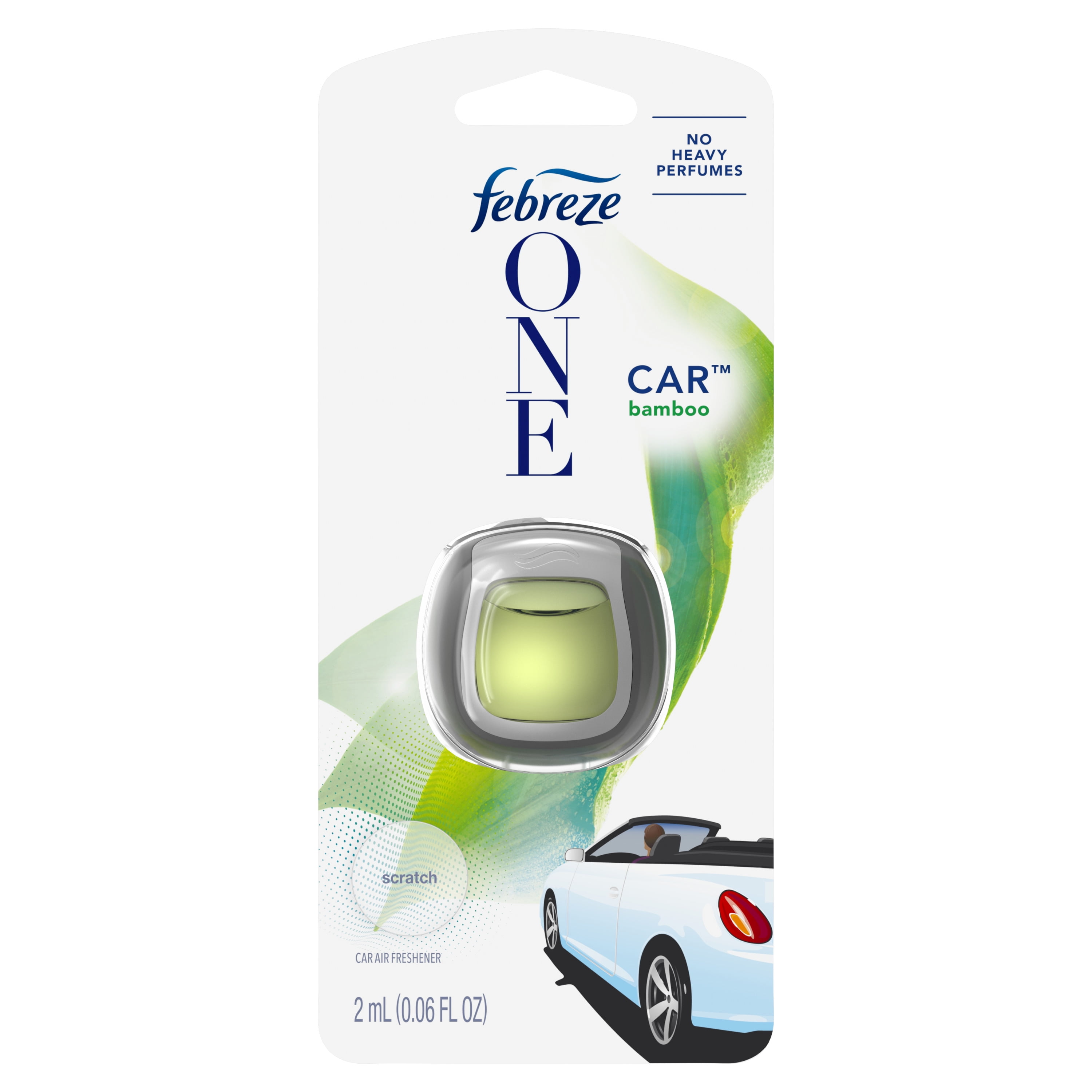 Febreze One Car OdorEliminating Air Freshener, Bamboo, 1 Ct Walmart