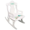 Personalized Blue Gingham Owl Puzzle Rocker