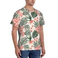 thumbnail image 2 of Vsdgher Lilies Flowers Print Men's Dry Fit Mesh Athletic Shirts Moisture Wicking Tennis T-Shirt Tops, 2 of 9