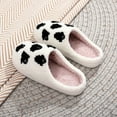 thumbnail image 5 of Viluyesy Womens Halloween Fuzzy Slippers, Soft Sole Cozy Plush Slip-On Warm Bedroom Indoor Flat Shoes White, 5 of 9