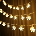thumbnail image 2 of Jinsinto LED Christmas Snowflake Fairy Light Decoration Warm White 3M, 2 of 5