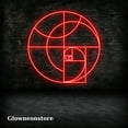 thumbnail image 3 of Glowneon Golden Ratio Circle Led Sign, Fibonacci Spiral Neon Sign, Golden Ratio Circle Wall Art, 3 of 4