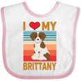 thumbnail image 3 of Inktastic Brittany Spaniel Dog Boys or Girls Baby Bib, 3 of 4
