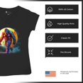 thumbnail image 6 of Full Moon Bigfoot Women's V-Neck T-shirt Hiking Sasquatch Hide and Seek Champion, 6 of 7
